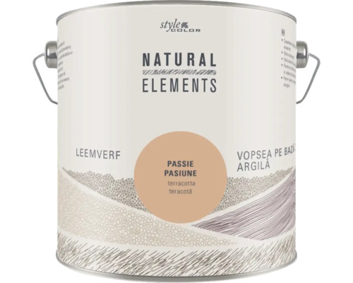 NATURAL ELEMENTS Leemverf "Passie" terracotta 2,5 l