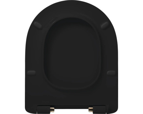 Zwarte toiletbril voor de badkamer