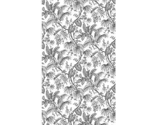MARBURG Vliesbehang 81600 Jackie bladeren jungle zwart/wit Behang met plantenmotief