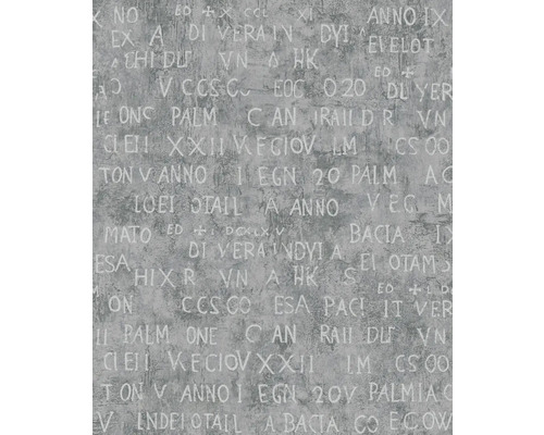 MARBURG Vliesbehang 82367 Jackie letters grijs Behang met letterpatroon