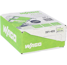Verpakking Wago 221-423 lasklemmen met hendel, Green Range