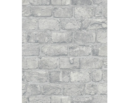 MARBURG Vliesbehang 34835 GZSZ steenoptiek grijs Behang met steenmuurmotief voor interieurs