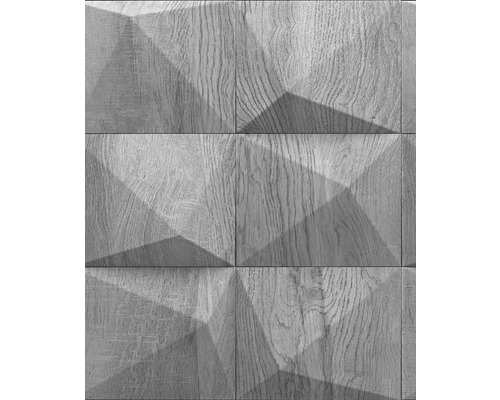 MARBURG Vliesbehang 34854 GZSZ houtoptiek grijs Houten panelen met geometrisch design