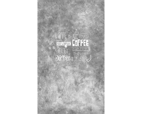 Grijze muur met koffiehuisontwerp