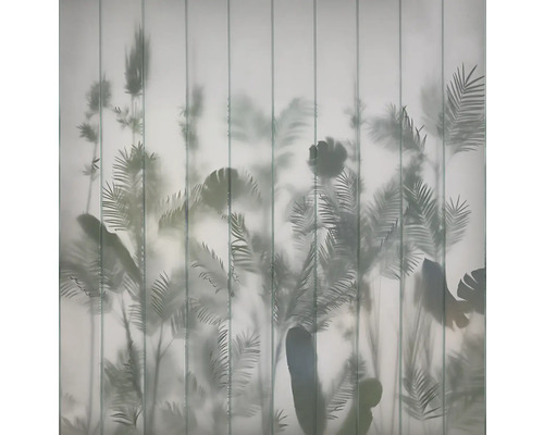 Decoratief glas met plantmotief voor interieur