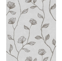 Behang met bloemen- en bladerdessin