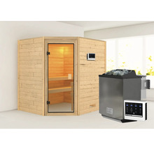 Sauna met saunakachel en bediening