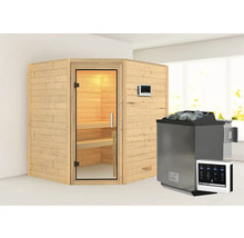 Sauna met saunakachel en bediening
