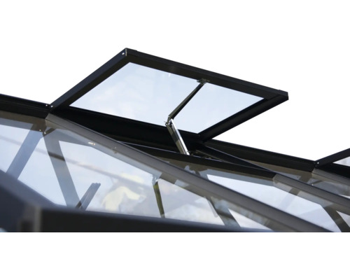 Geopend raam van een kas