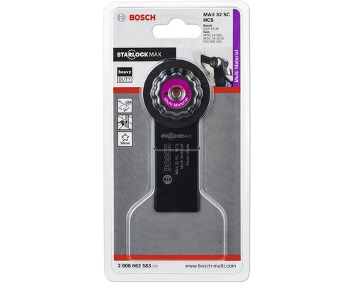 Bosch Starlock Max Multi Material zaagblad in verpakking