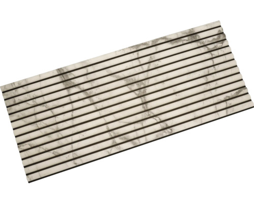 Wandpaneel met marmerstructuur en sierlijsten