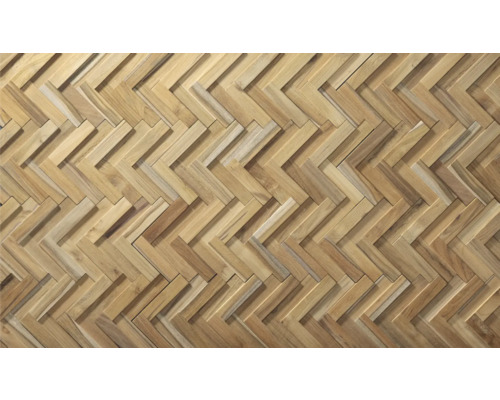 Houten vloer met visgraatmotief