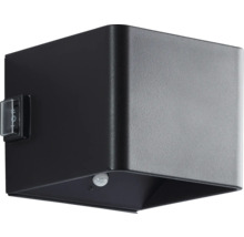 Kubusvormige wandlamp met bewegingsmelder voor buiten