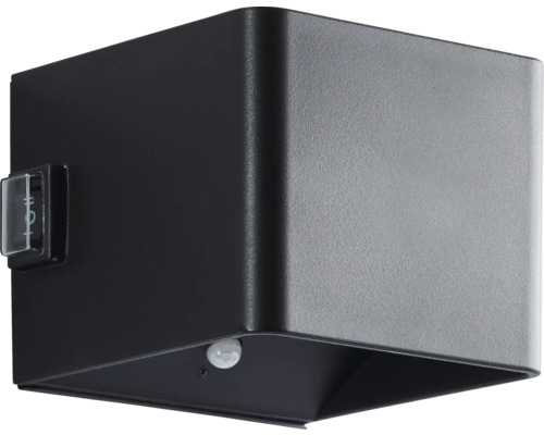 Kubusvormige wandlamp met bewegingsmelder voor buiten