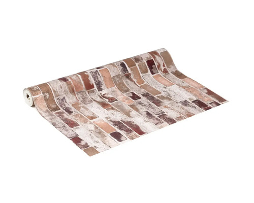 Rol behang met baksteenmotief