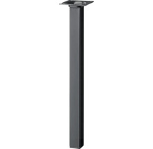 TARROX Tafelpoot vierkant 25x25 mm zwart 50 cm-thumb-0
