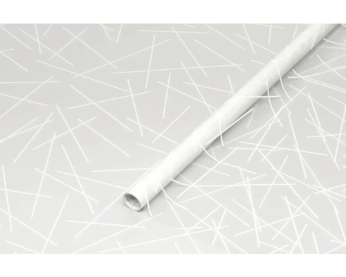 Rol meubelfolie met patroon van witte lijnen