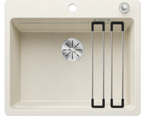 Spoelbak van composietmateriaal met afdruiprek