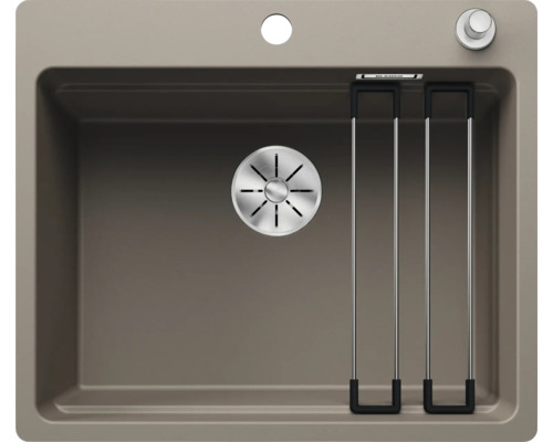 Spoelbak van silgraniet met afdruiprek