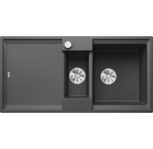 Spoelbak met afdruiprek en twee bakken