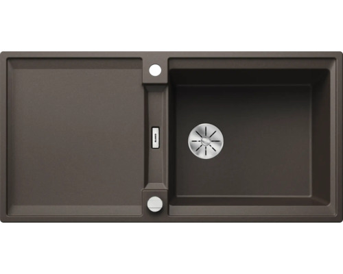 Spoelbak van silgranit met afdruiprek