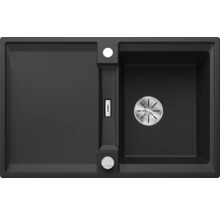 Donkergrijze spoelbak met afdruipvlak