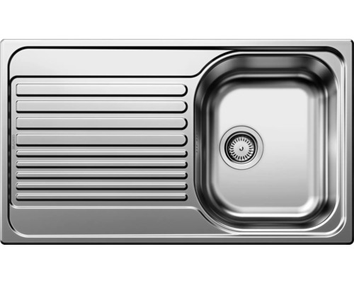 Spoelbak van roestvrij staal met afdruipvlak