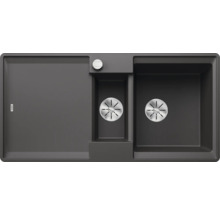 Spoelbak met afdruiprek en twee bakken