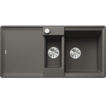 Spoelbak van Silgranit met afdruipgedeelte en twee spoelbakken