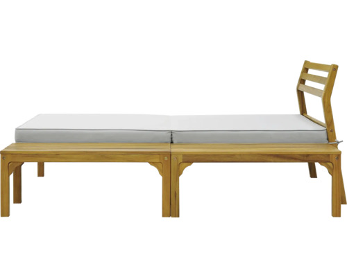 Houten tuinbank met zitkussen