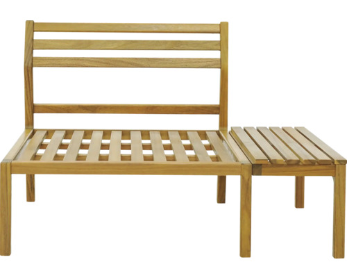 Houten tuinbank met bijzettafel