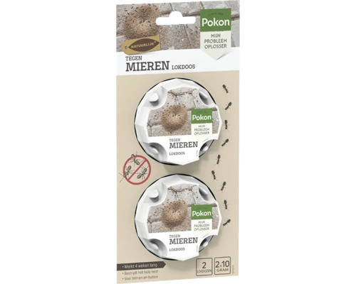 Pokon lokdoos tegen mieren, verpakking met twee stuks