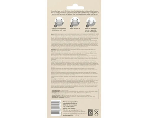 Pokon Lokdoos tegen mieren, gebruiksaanwijzing op de verpakking