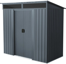 Metalen tuinhuis met dubbele deur