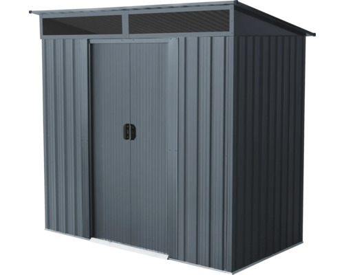 Metalen tuinhuis met dubbele deur