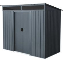 Metalen tuinhuis met dubbele deur