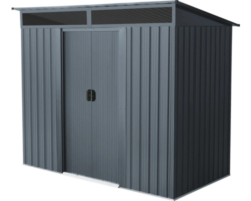 Metalen tuinhuis met dubbele deur