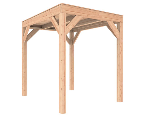 Houten tuinpaviljoen met dak