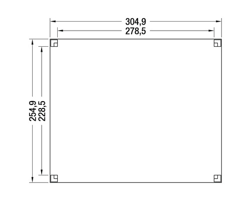 Technische tekening met maatvoering