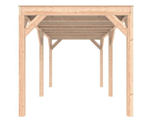 Houten paviljoen constructie