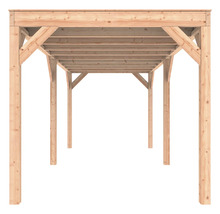 Houten paviljoenstructuur voor de tuin