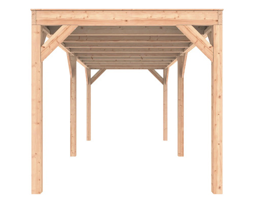 Houten paviljoenstructuur voor de tuin