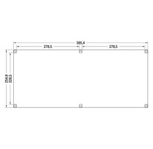 Technische tekening met afmetingen