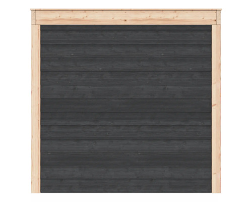 Houten schuttingelement met frame