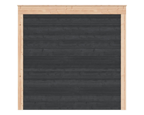 Houten wand met frame