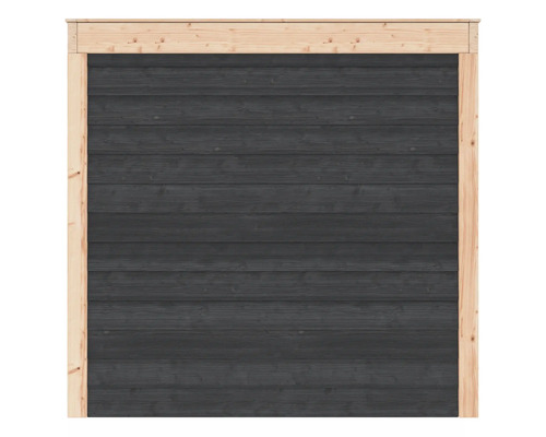 Houten schutting met frame