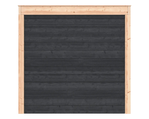 Houten schuttingelement met frame