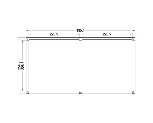 Technische tekening met maatvoering
