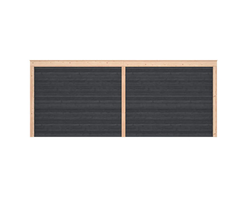 Houten schutting met frame