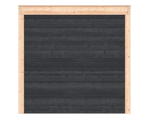 Houten wand met frame